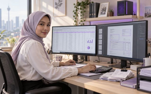 Accountants at work with AiServa